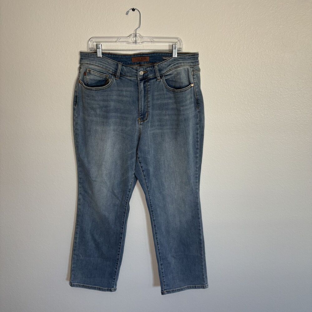 Judy Blue Straight Fit Denim Jeans Medium Wash 18W
